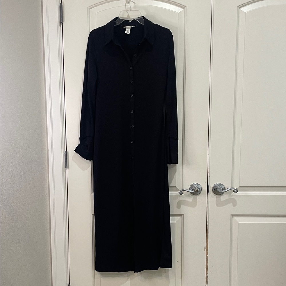 H&M Maternity Classic Black Long Sleeve Dress